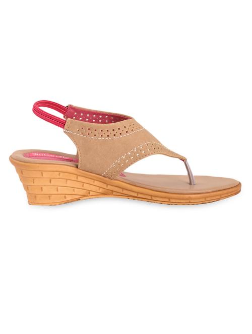 beige cut-out pattern strap wedges - 1079246 - Very Small Image - 1