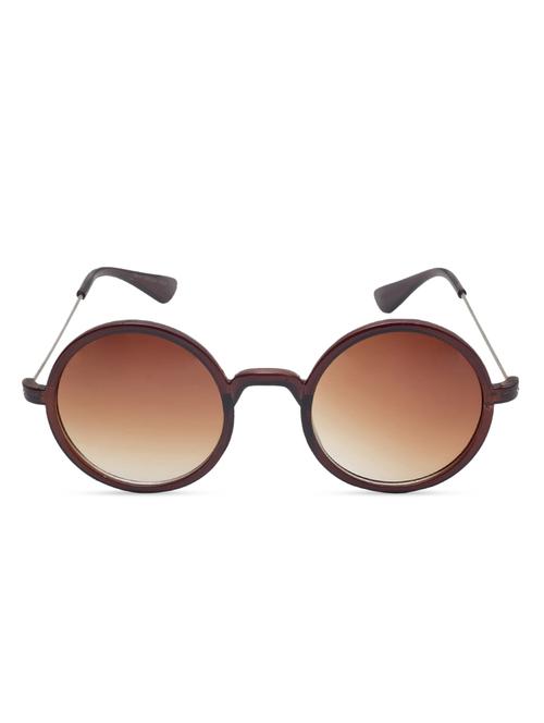 brown uv protected polycarbonate round sunglasses - 1079599 - Very Small Image - 1