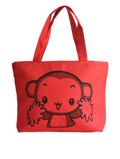 cartoon printed canvas tote bag - 1081981 - Very Small Image - 1