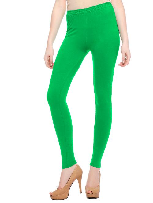 green cotton leggings - 10823573 - Standard Image - 0