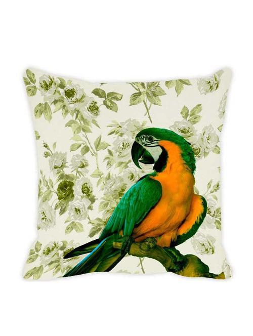 Leaf Designs Leaf Green Parrot Cushion Cover - 10825617 - Very Small Image - 1