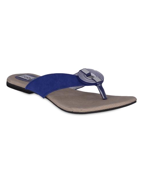 Blue embellished flat sandals - 1084402 - Very Small Image - 1