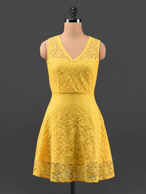  v-neck short lace a-line dress - 1084464 - Very Small Image - 1