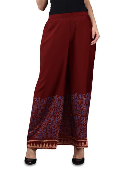 printed crepe palazzo - 1089043 - Very Small Image - 1