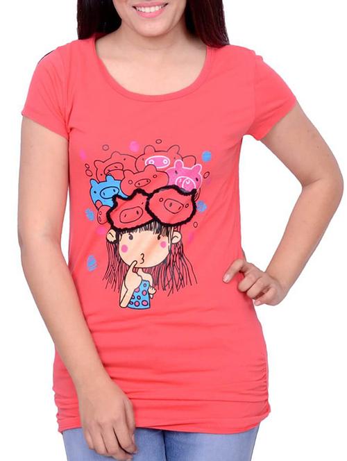 Pink cotton printed top - 10897856 - Very Small Image - 1