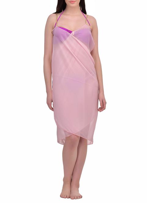 Cross Front Polyester Beach Cover-up - 1089943 - Very Small Image - 1