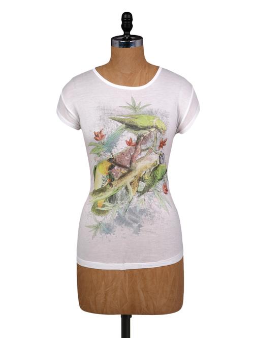white printed casual top - 1093603 - Very Small Image - 1