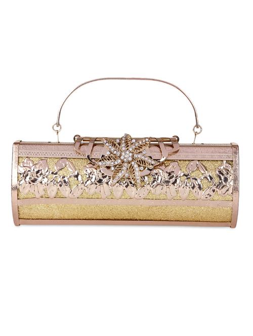 Crystal embellished floral detailed clutch - 1094653 - Very Small Image - 1