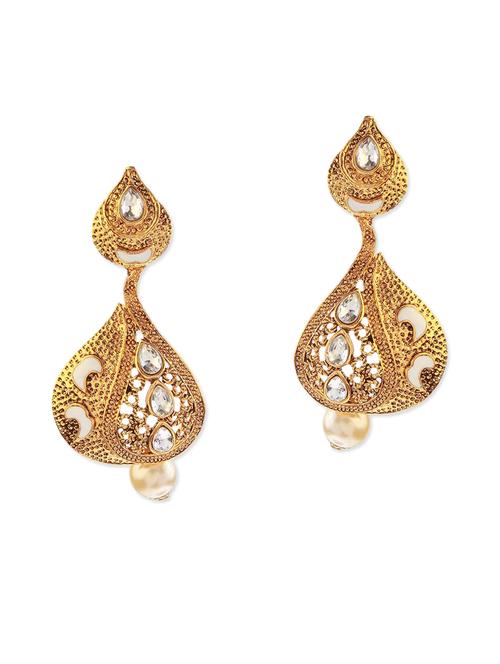 white metal earring - 11053461 - Very Small Image - 1