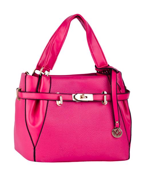 pink leatherette handbag - 1106688 - Very Small Image - 1