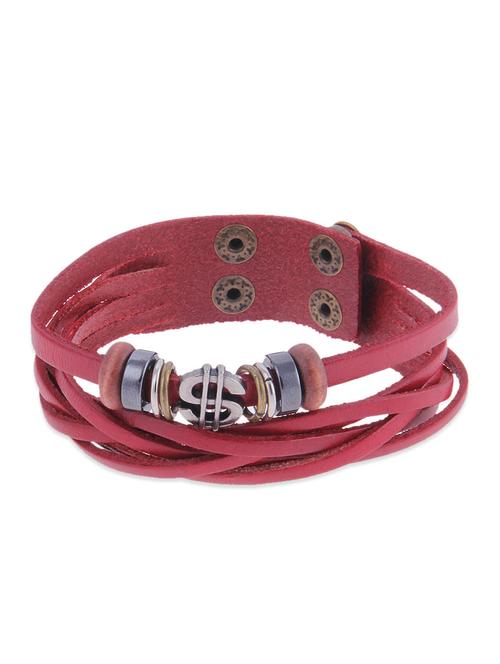 wine leatherette bracelet - 11069279 - Very Small Image - 1