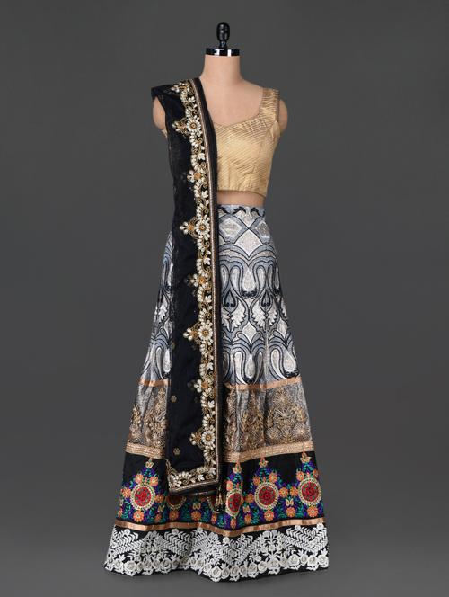 embroidered lehenga - 1107937 - Very Small Image - 1