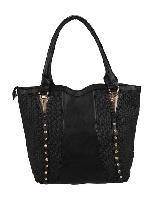 black leatherette handbag - 11083202 - Very Small Image - 1