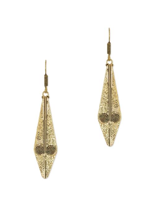 gold brass earring - 11083717 - Very Small Image - 1
