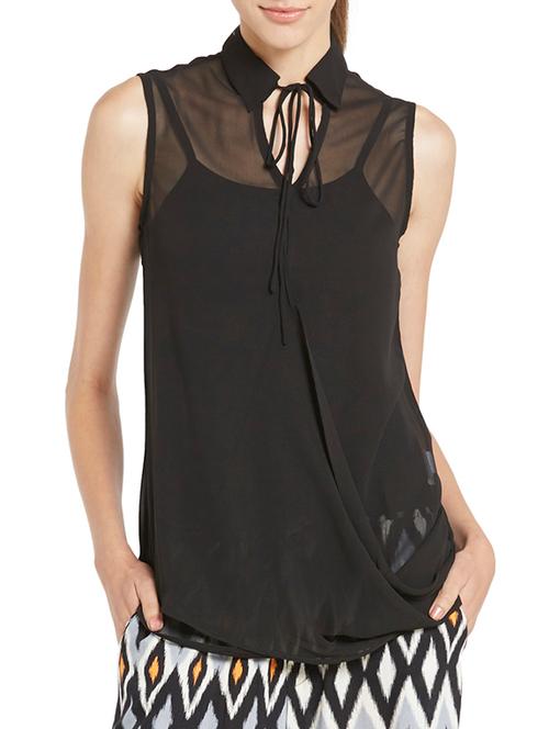 black polyester top - 11090844 - Very Small Image - 1