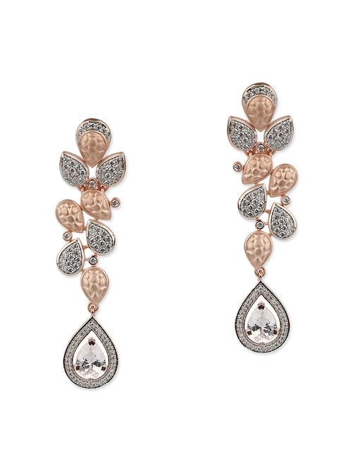 gold brass chandellier earring - 11117495 - Very Small Image - 1