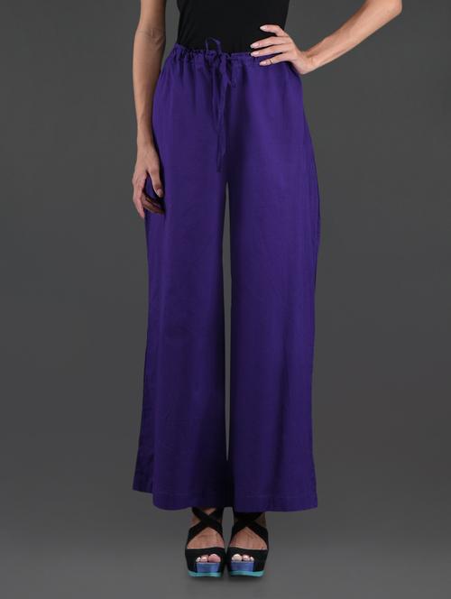 cotton solid palazzo - 1116364 - Very Small Image - 1