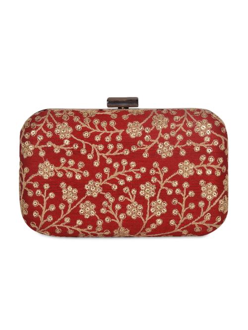 sequined zardozi work box clutch - 1117150 - Very Small Image - 1