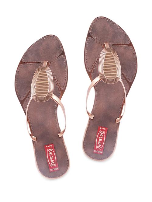 bronze leatherette flats - 1119322 - Very Small Image - 1