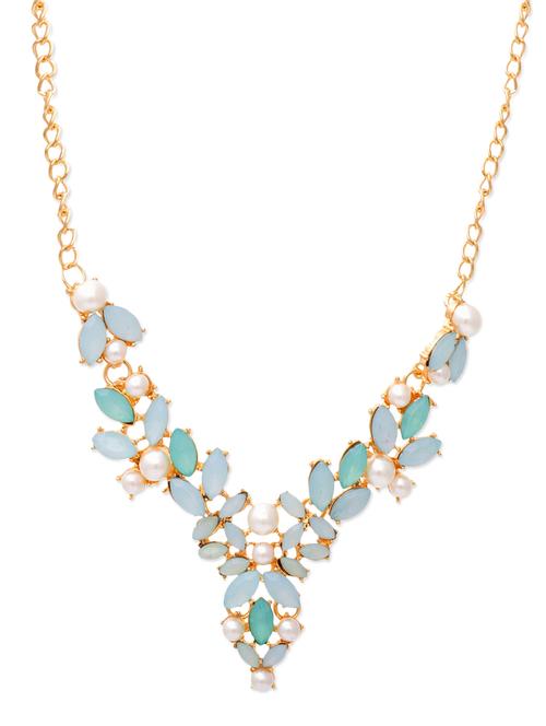 golden metal long necklace - 11200424 - Very Small Image - 1