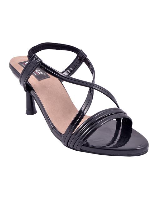 solid black bak strap heel sandal - 11217624 - Very Small Image - 1