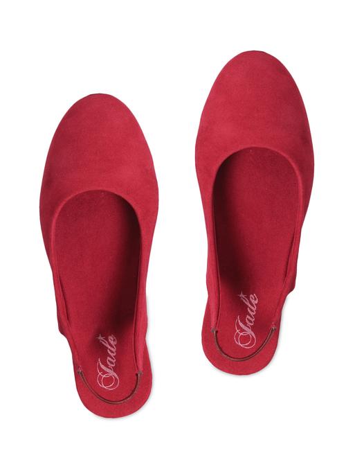 red suede flat sandals - 1123338 - Very Small Image - 1