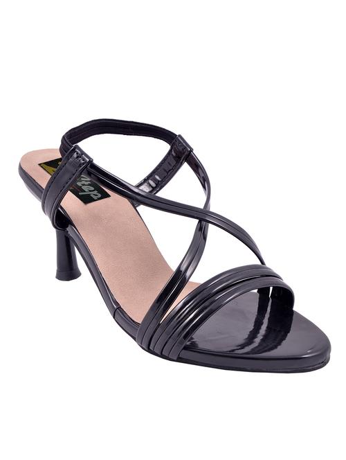 black leatherette sandals - 11264509 - Very Small Image - 1
