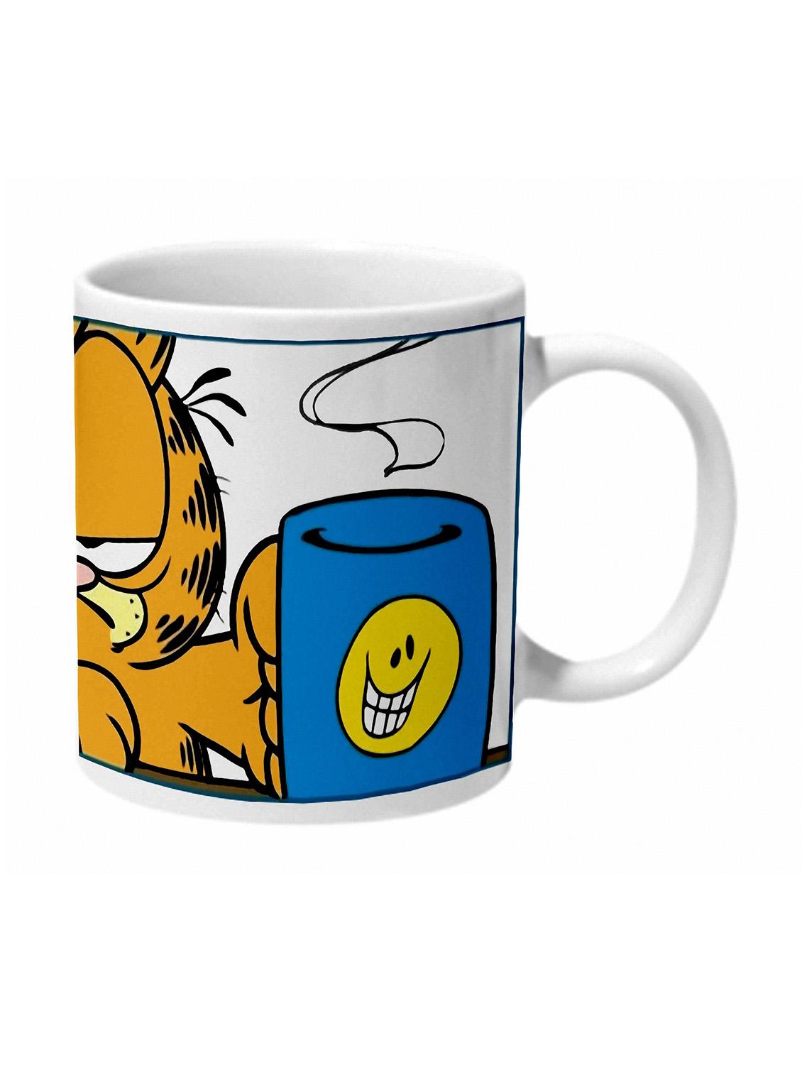 mooch wale garfield monday face on ceramic mug