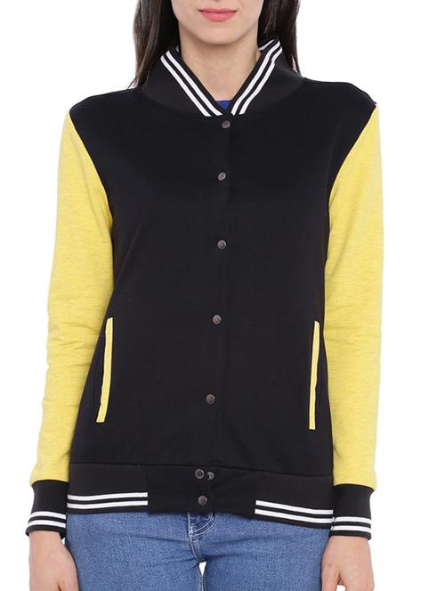 contrast sleeve varsity jacket - 11284504 - Very Small Image - 1