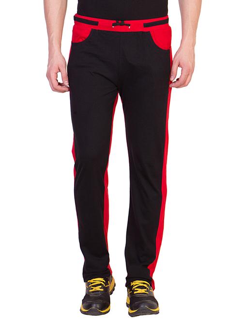 black cotton full length track pant - 11294396 - Very Small Image - 1