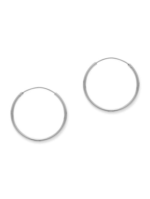 silver hoop earring - 11296561 - Very Small Image - 1