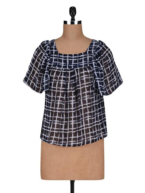 printed polygeorgette top - 1135587 - Very Small Image - 1