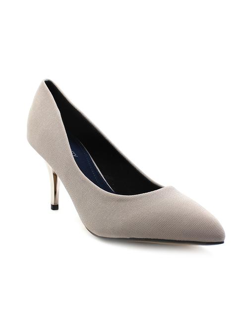 grey fabric slip on pumps - 11395907 - Very Small Image - 1