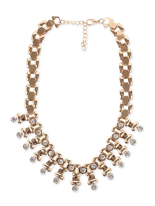 gold brass short necklace - 11439694 - Very Small Image - 1