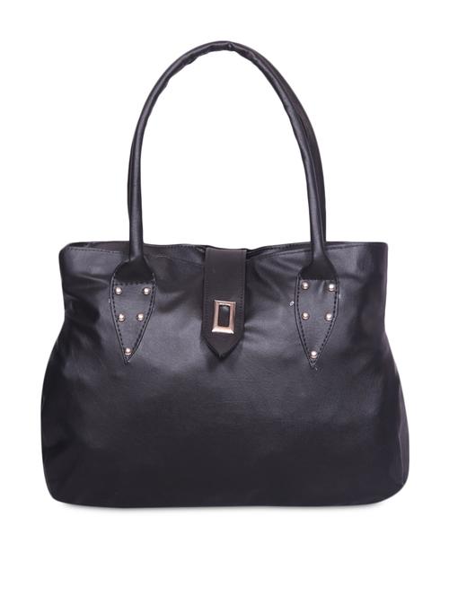 magnetic snap closure solid black handbag - 1144992 - Very Small Image - 1
