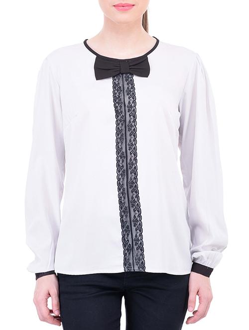 white polyester regular top - 11459543 - Very Small Image - 1