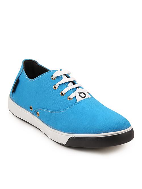 light blue canvas lace up sneakers - 11468111 - Very Small Image - 1