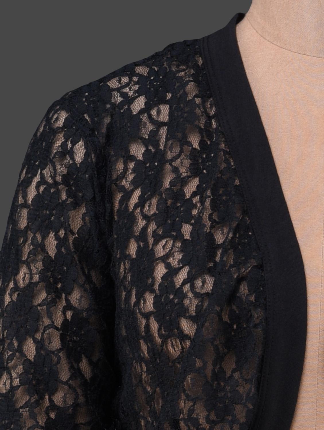 solid black lace shrug - 1150088 - Standard Image - 3