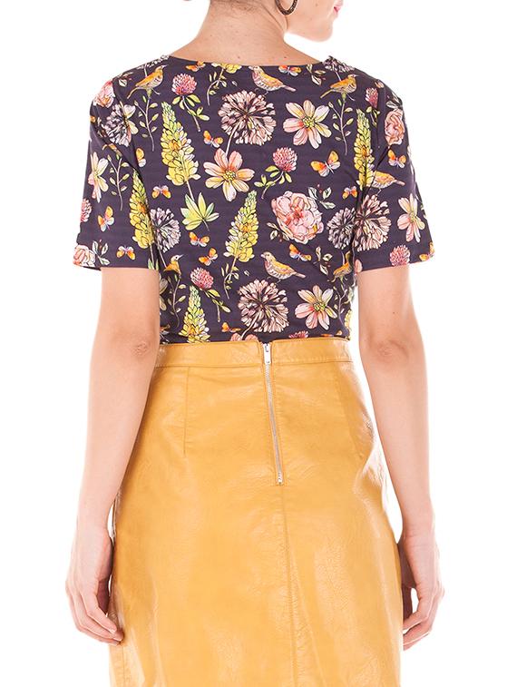 women's straight round neck top - 11507893 - Zoom Image - 2