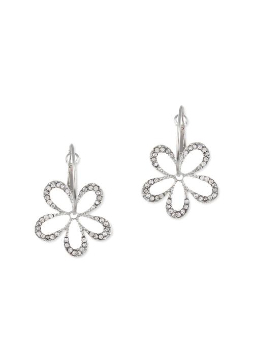 white metal hoop earring - 11539023 - Very Small Image - 1