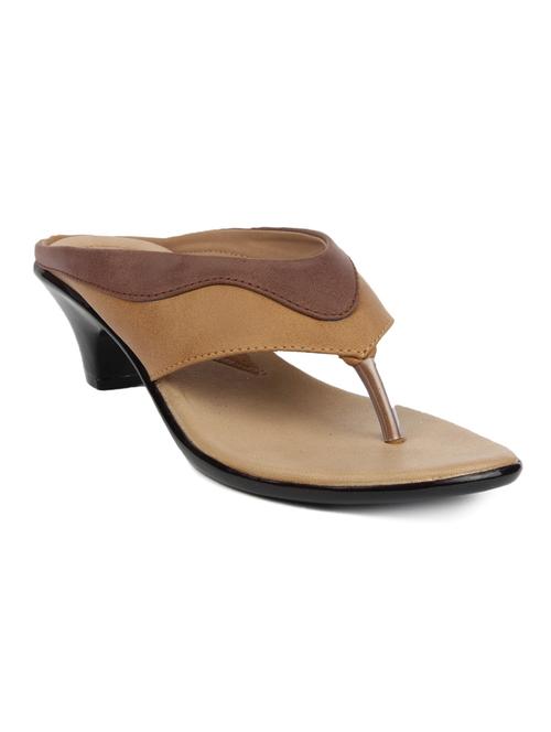 Beige faux leather ballerinas - 1155565 - Very Small Image - 1