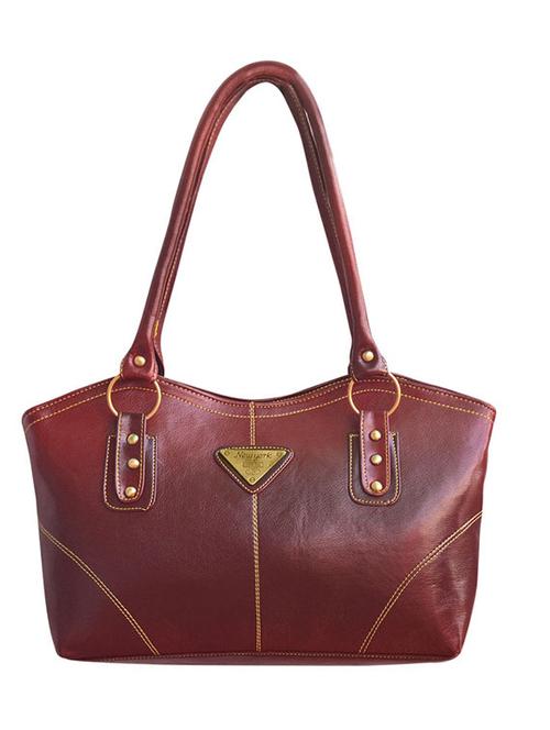 maroon leatherette handbag - 11558577 - Very Small Image - 1