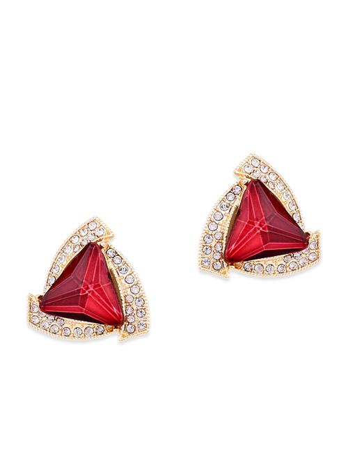 red metal studs earring - 11578845 - Very Small Image - 1
