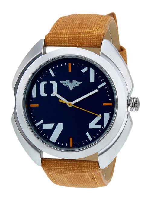 yellow leather analog watch - 11611369 - Very Small Image - 1