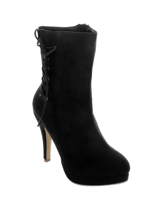 black leatherette ankle boot - 11724618 - Very Small Image - 1