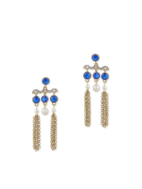 multi colored brass drop earring - 11765281 - Very Small Image - 1