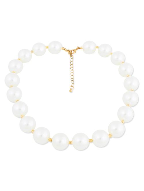 white metal choker necklace - 11785941 - Very Small Image - 1