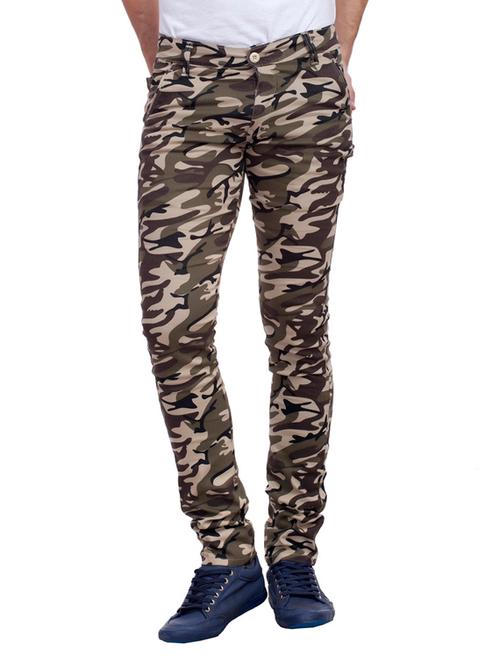 multi colored cotton casual trouser - 11789461 - Very Small Image - 1