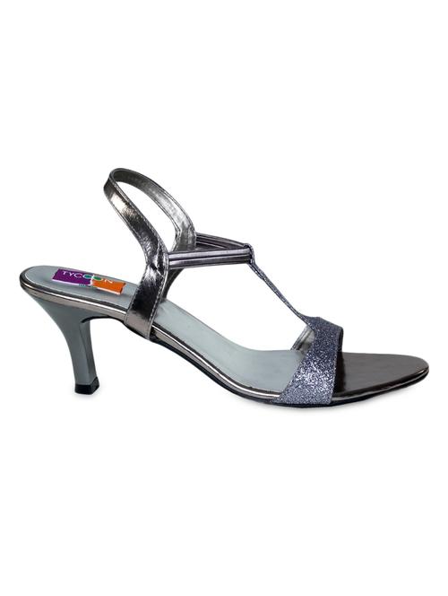 Silver faux leather stillettos - 1180428 - Very Small Image - 1