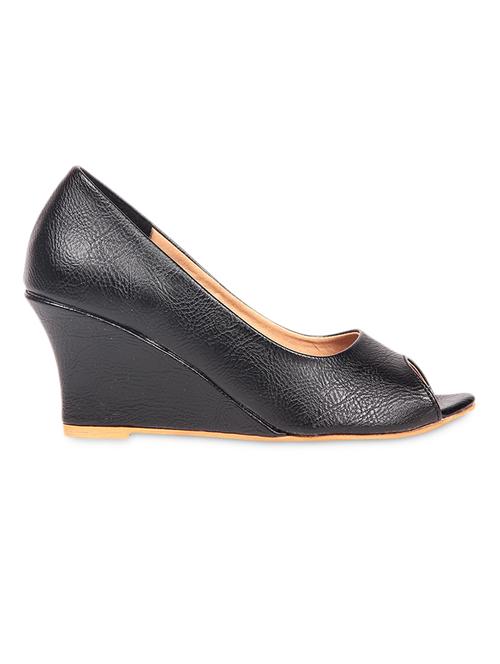 black leather wedges - 1180686 - Very Small Image - 1